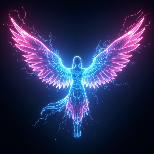 Free Digital Angel Rising Image - Holographic, Wings, Ethereal ...