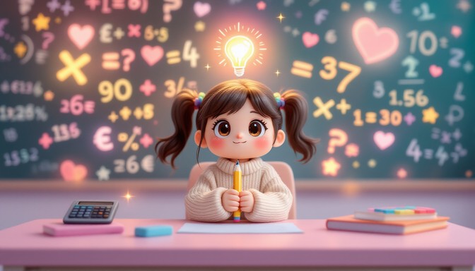 Free Cute Math Learning Image - Chibi, Kawaii, Anime | Download at ...