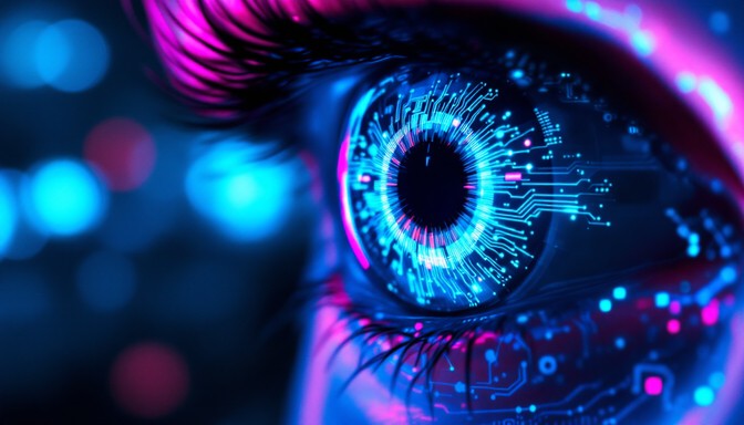 Free Cybernetic Eye Interface Image - Cyberpunk, Eye, Holographic ...