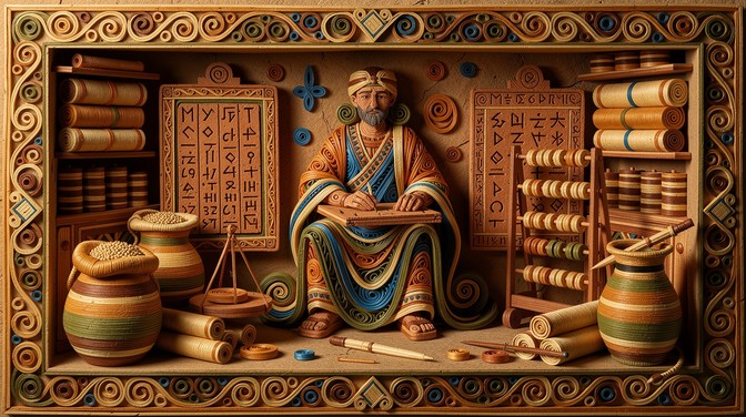 Scribe Elemental Free Ancient Accounting Artistry Image - Quilling, Scribe, Mesopotamian ...