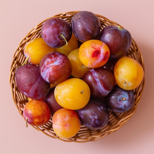 Free Colorful Plum Basket Image - Plums, Basket, Colorful | Download at ...