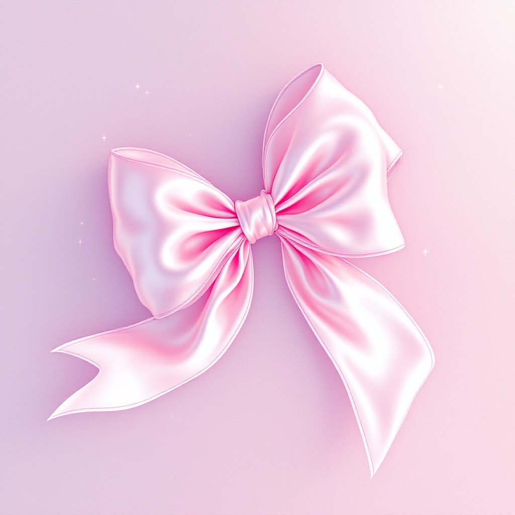 Free Floating Pink Bow Image - Pink, Bow, Ribbon | Download at StockCake