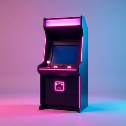 Free Neon Arcade Cabinet Image - Arcade, Neon, Gaming | Download at ...