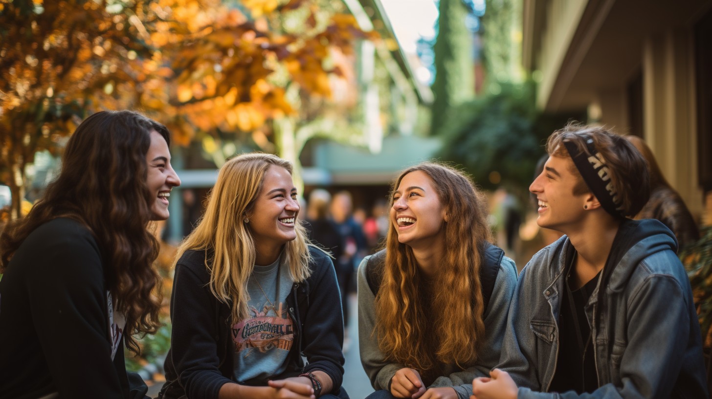Free Friends Enjoying Autumn Image - Friends, Autumn, Laughter ...