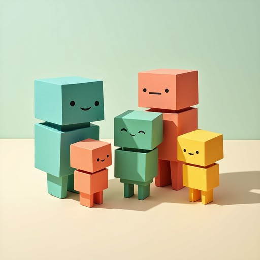 Free Colorful Cube Friends Image - Geometric, Cubes, Characters ...