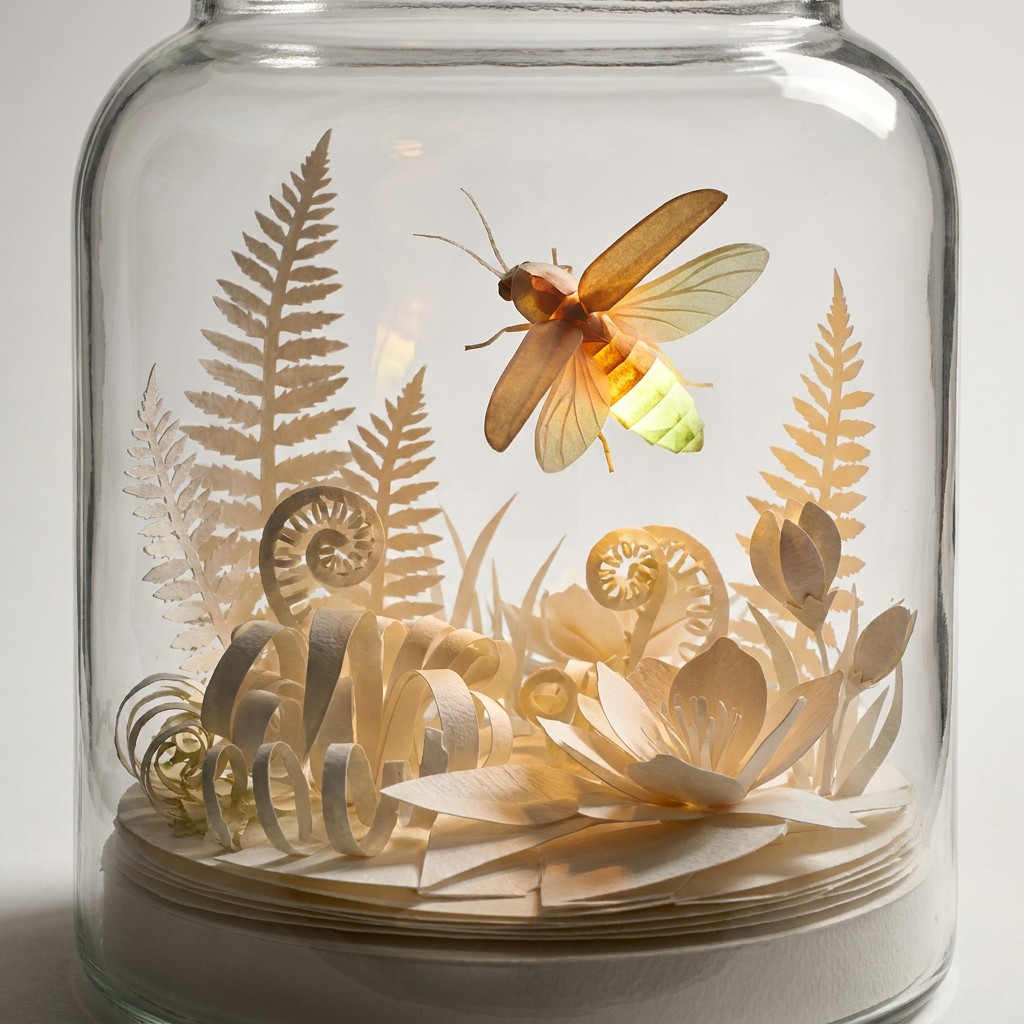 Paper Firefly Pattern Free Glowing Paper Firefly Image - Paper, Sculpture, Firefly | Download ...