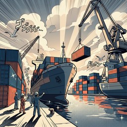 Free Manga Port Scene Image - Anime, Manga, Port | Download at StockCake