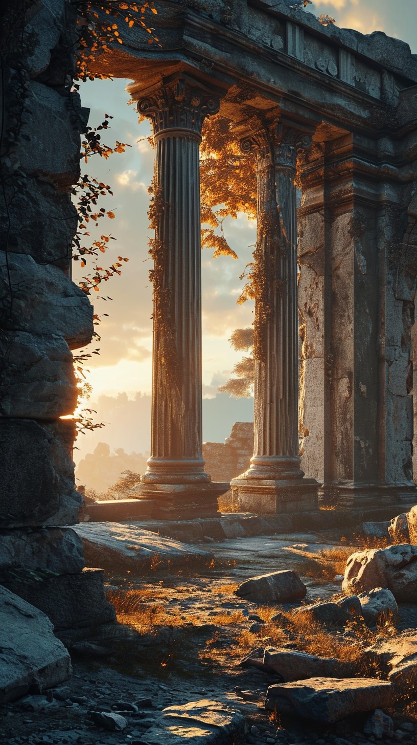 Free Ancient Ruins Sunset Image - Ruins, Sunset, Ancient | Download at ...