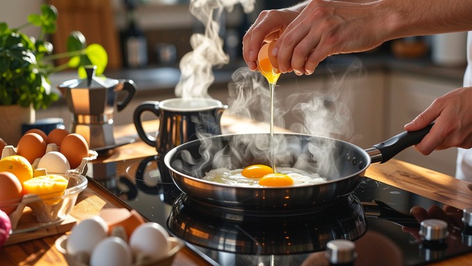 To Cook Breakfast Free Morning Breakfast Preparation Image - Breakfast, Cooking, Eggs ...