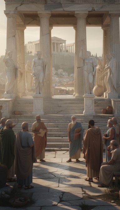 Free Ancient Greek Gathering Image - Philosophers, Athens, Greece ...