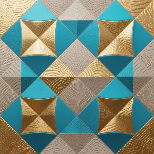 Free Geometric Turquoise Gold Image | Download at StockCake