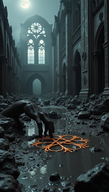Skull Ritual Scene Free Glowing Skeletal Ritual Image - Gothic, Ritual, Skeletal ...