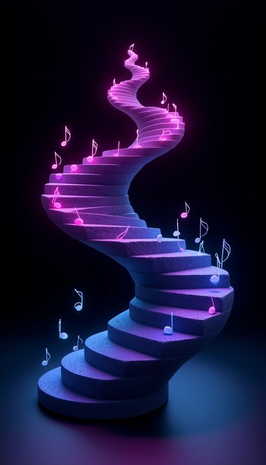 Free Musical Neon Path Image - Spiral, Musical, Neon | Download at ...