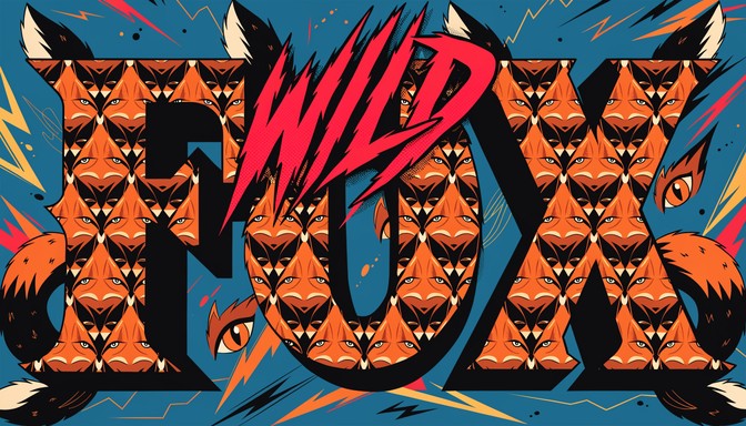 Free Wild Fox Typography Image - Typography, Fox, Popart | Download at ...