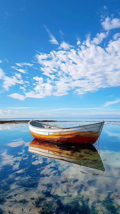 Free Serene Boat Scene Image - Boat, Serene, Calm | Download at StockCake