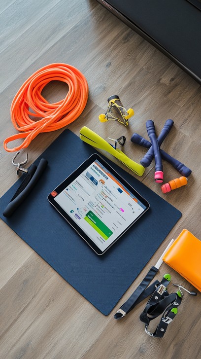 Free Fitness tracking setup Image - Fitness, Tablet, Equipment ...