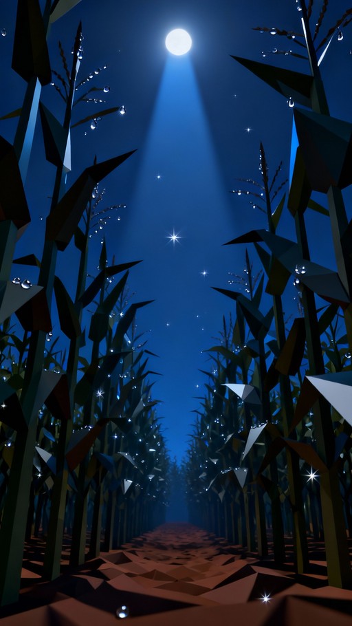 Free Moonlit Cornfield Path Image - Moonlight, Cornfield, Night ...