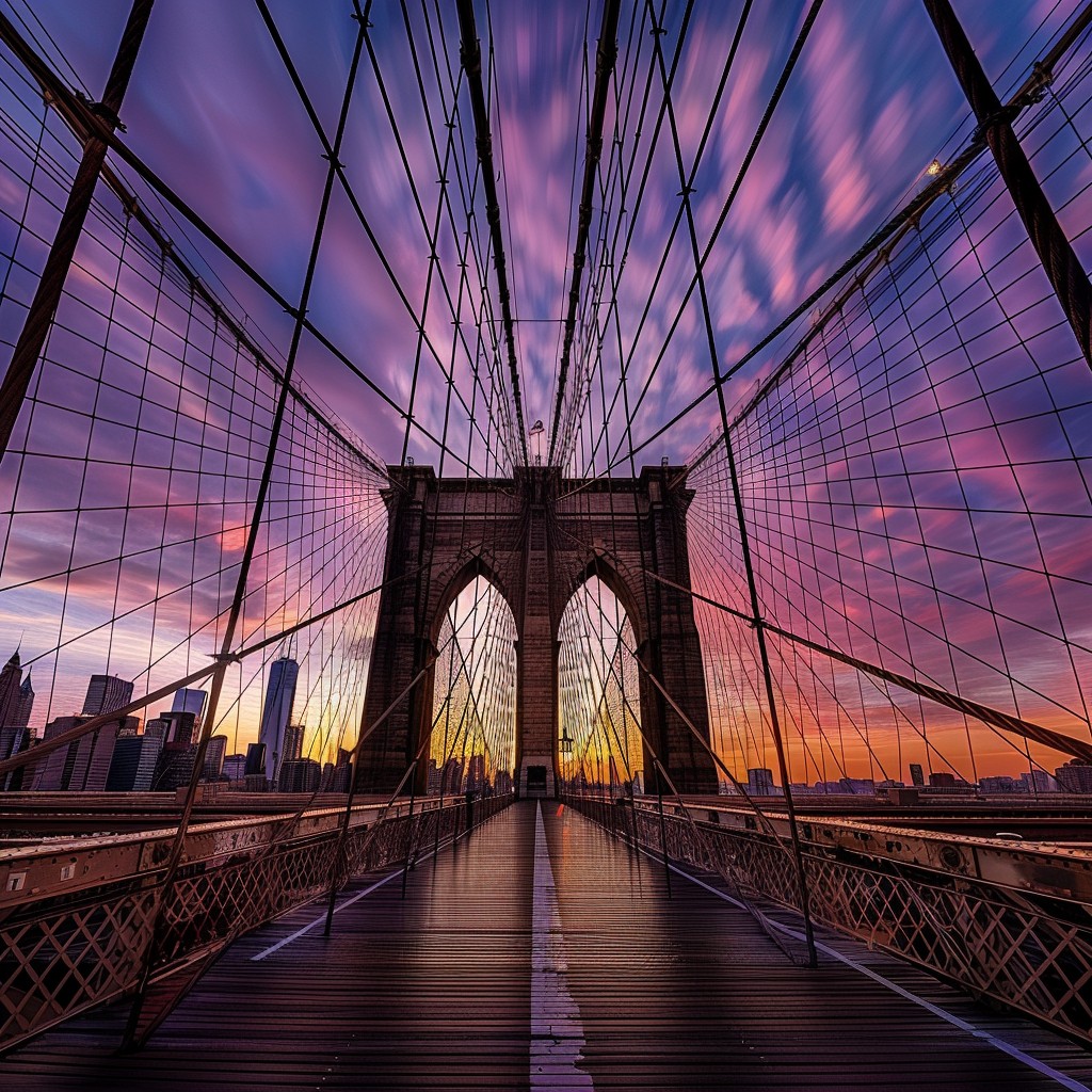Free Sunset Bridge View Image - Sunset, Bridge, Skyline | Download at ...