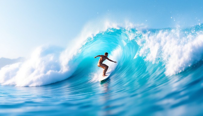 Wave Skill Free Riding Turquoise Wave Image - Surfer, Surfing, Wave | Download at ...