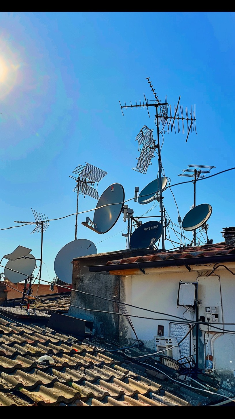 Free Urban Antenna Array Image - Satellite, Antennas, Rooftop ...