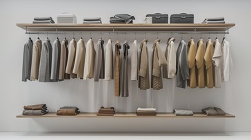 Wardrobe Display Methods Free Organized Clothing Display Image - Minimalism, Wardrobe ...