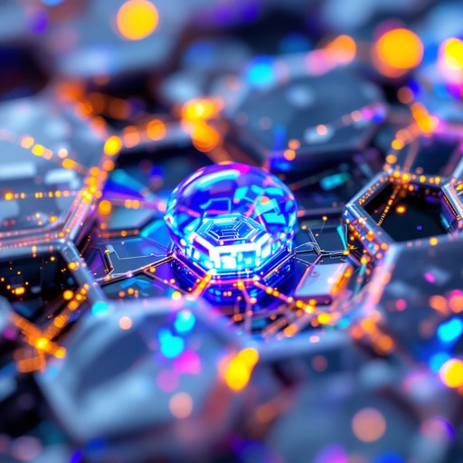 Crystal Network Patterns Free Digital Crystal Network Image - Technology, Abstract, Futuristic ...