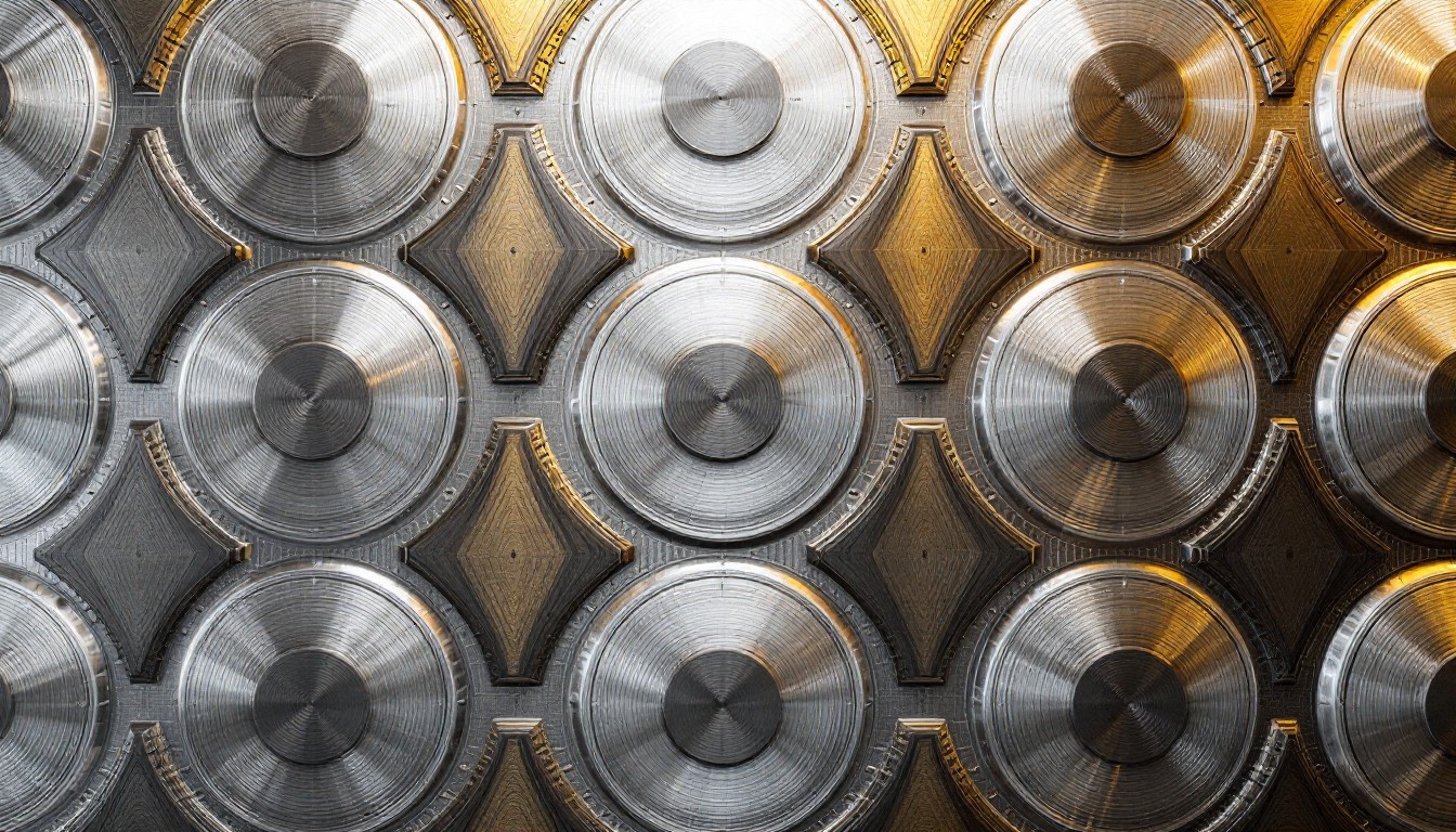 Free Metallic Circular Pattern Image - Metallic, Industrial, Circular ...