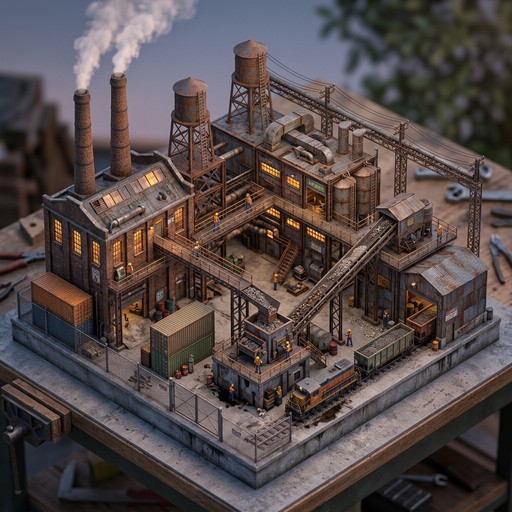 Free Isometric Factory Diorama Image - Isometric, Factory, Industrial ...