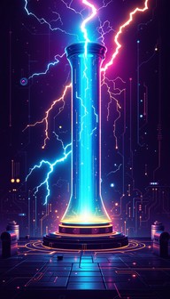 Free Electric Tower Glows Image - Tesla, Electricity, Lightning ...