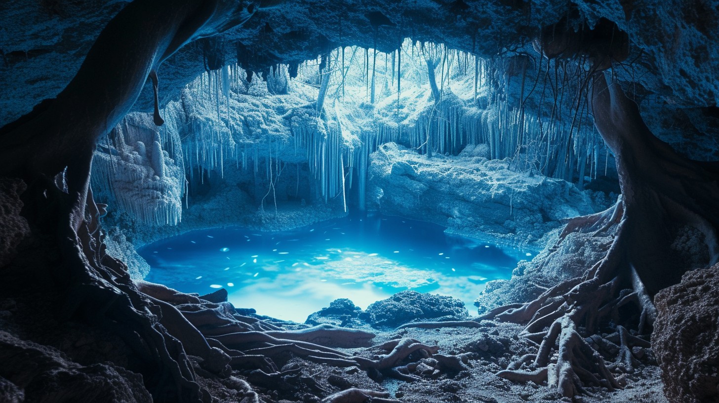 Free Icy Cave Pool Image - Cave, Pool, Ice | Download at StockCake