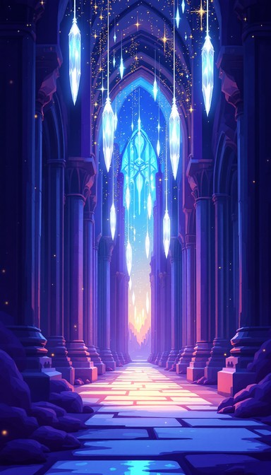 Free Mystical Crystal Pathway Image - Pixel, Digital, Ethereal ...