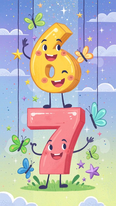 Free Numbers Dance Together Image - Numbers, Illustration, Children ...