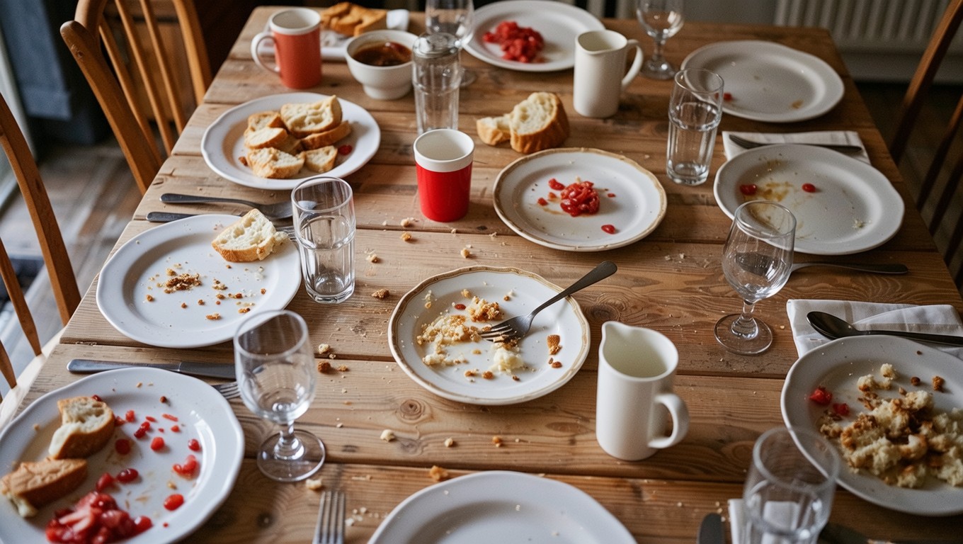 Free Meal's Messy Aftermath Photo - Dining, Table, Aftermath | Download ...