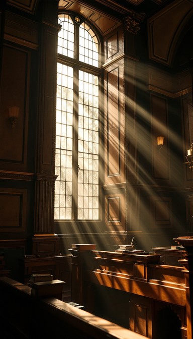 Courthouse Window Free Sunlit Courtroom Interior Image - Courtroom, Sunlight, Windows ...