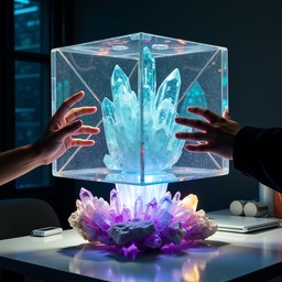 Free Crystal Tech Interface Image - Crystal, Technology, Futuristic ...
