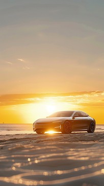 Free Sunset Beach Drive Image - Sunset, Beach, Car | Download at StockCake