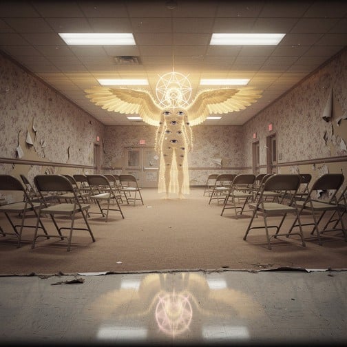 Free Angelic Ballroom Haunting Image - Angel, Liminal, Dreamcore ...