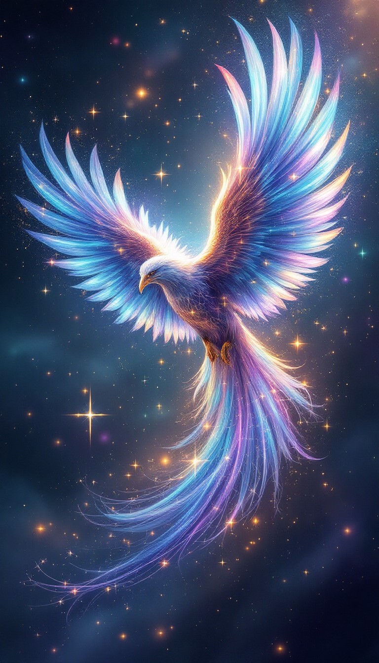 Free Celestial Phoenix Rising Image - Phoenix, Cosmic, Celestial ...