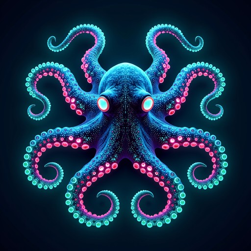 Free Bioluminescent Cyber Octopus Image - Octopus, Cyberpunk ...