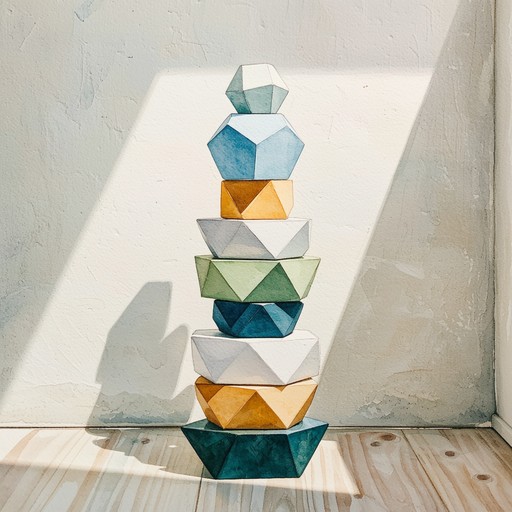 Free Colorful Geometric Stack Image | Download at StockCake