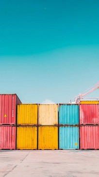 One Container Background Colorful Free Colorful stacked containers Image - Containers, Colorful, Storage ...
