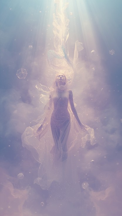 Violet Transforms Free Ascending Into Light Image - Ethereal, Spiritual, Transcendent ...