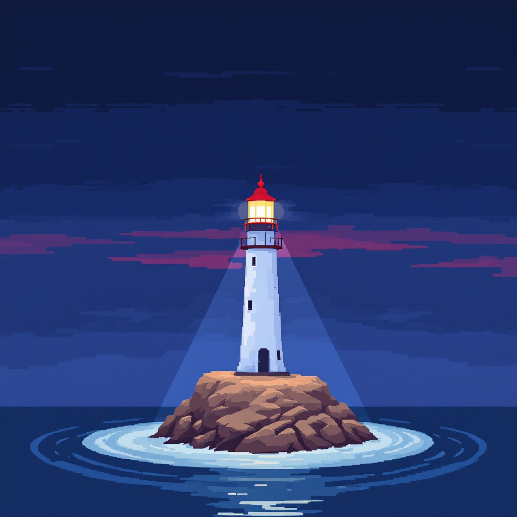 Free Pixel Art Beacon Image - Lighthouse, Beacon, Pixel | Download at ...