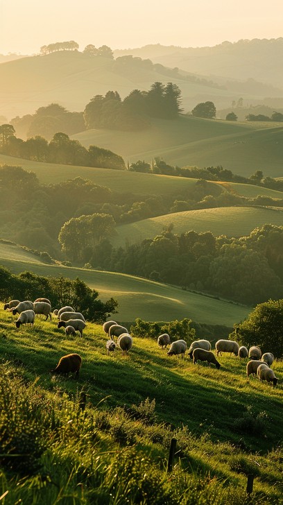 Pasture Morning Free Pastoral Morning Serenity Image - Sheep, Pasture, Farm | Download ...