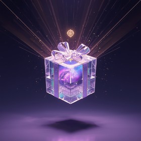 Mythic Present Free Cosmic Crystal Present Image - Crystal, Gift, Box | Download at ...
