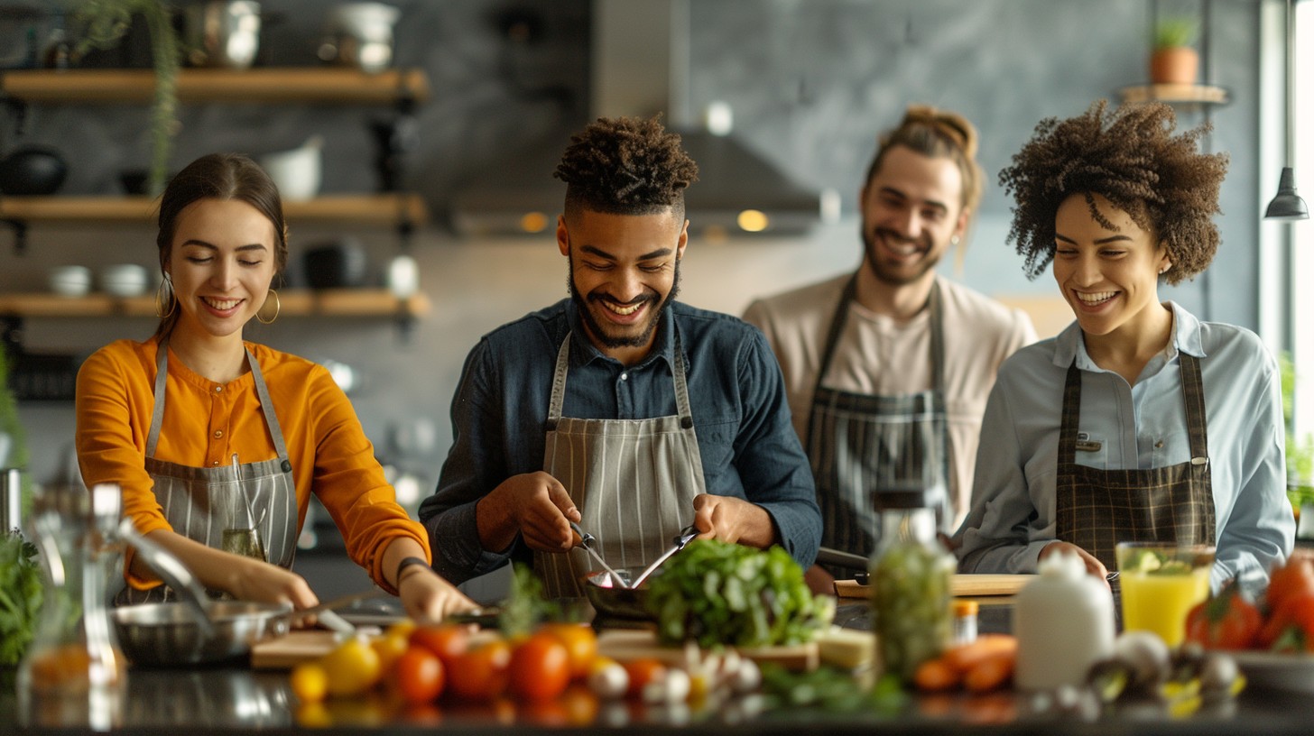 Free Friends Enjoy Cooking Image - Cooking, Friends, Kitchen | Download ...