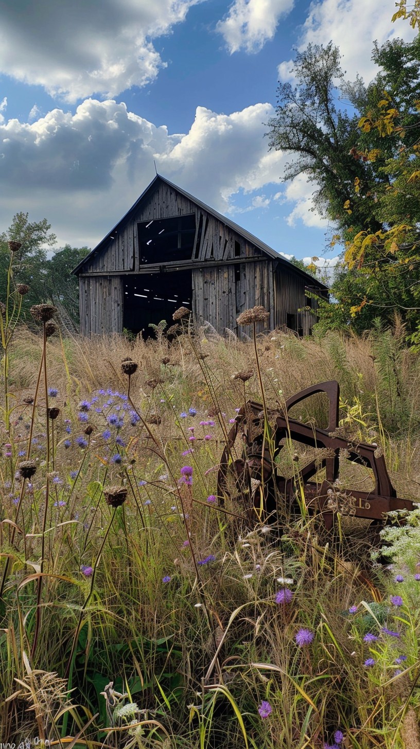 Rustic Rural Barn Free Rustic Barn Charm Image - Barn, Rural, Wildflowers | Download at ...