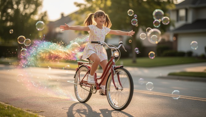Free Joyful Bike Ride Image - Joy, Bicycle, Girl | Download at StockCake
