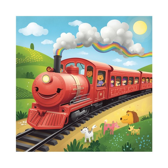 Free Happy Train Adventure Image - Train, Locomotive, Children ...