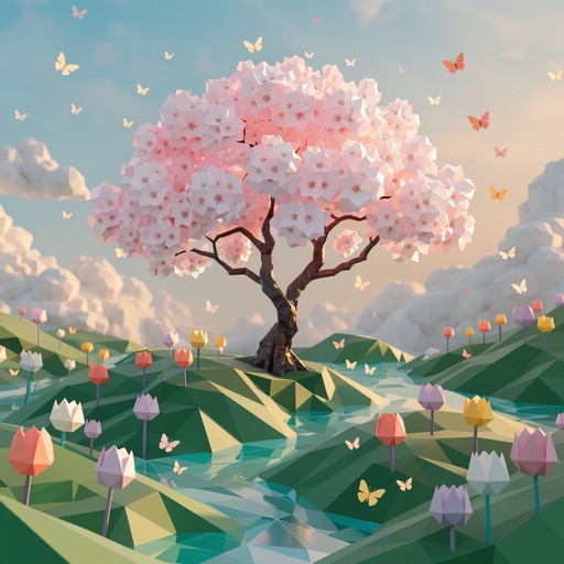 Free Geometric Spring Paradise Image - Lowpoly, Geometric, Spring ...